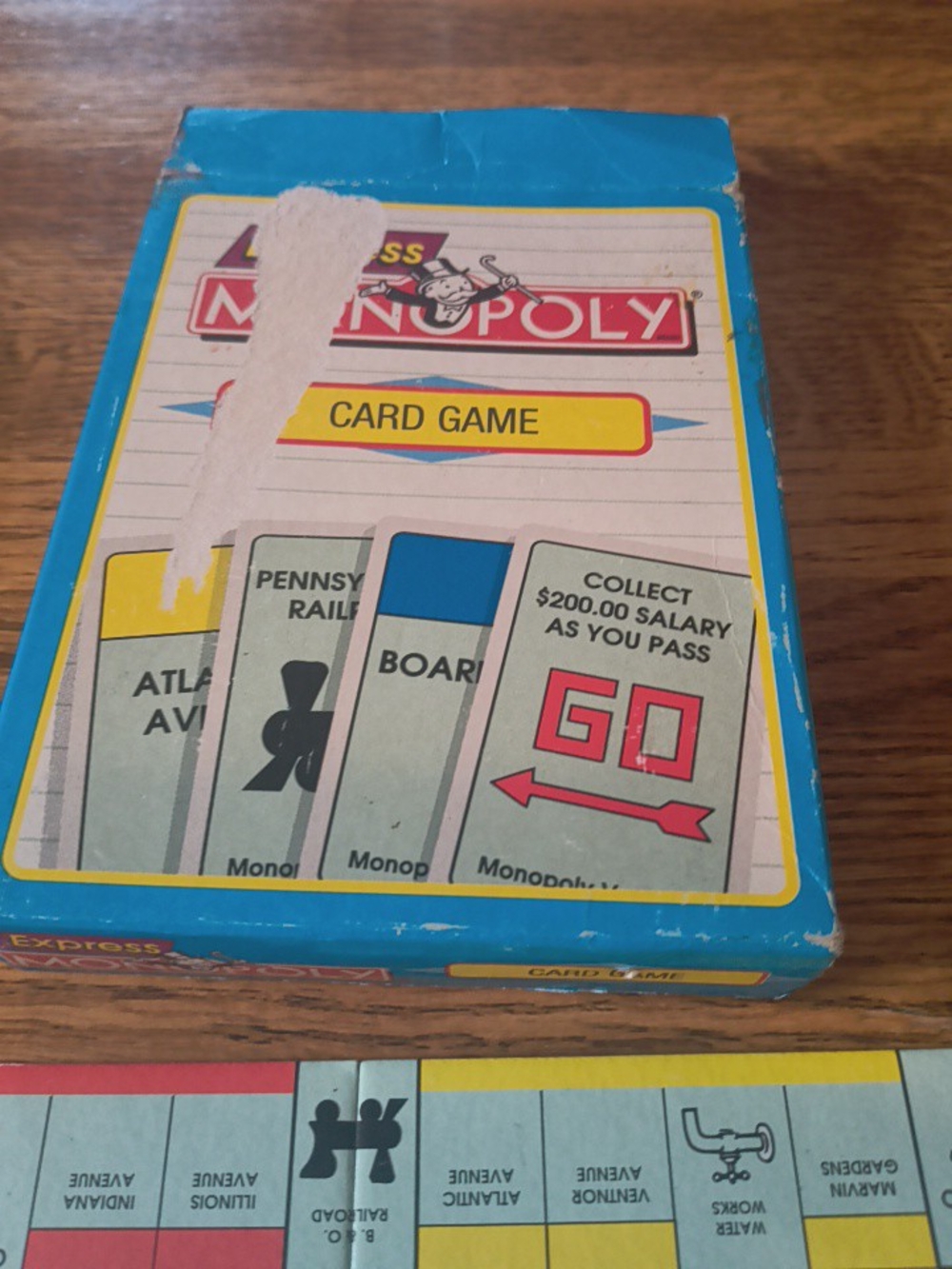 Vintage 1993 Express Monopoly Card  Game Travel Board Game Complete